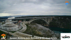 Skradin, řeka Krka, most A1