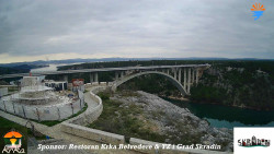 Skradin, řeka Krka, most A1
