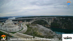 Skradin, řeka Krka, most A1