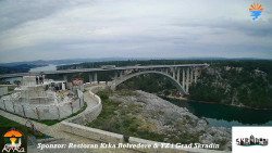 Skradin, řeka Krka, most A1