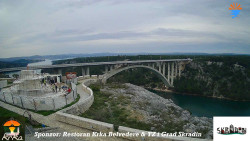 Skradin, řeka Krka, most A1