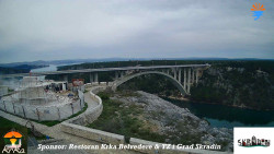 Skradin, řeka Krka, most A1
