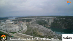 Skradin, řeka Krka, most A1