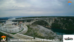 Skradin, řeka Krka, most A1