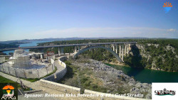 Skradin, řeka Krka, most A1