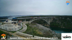 Skradin, řeka Krka, most A1