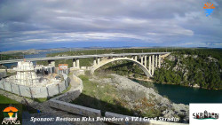 Skradin, řeka Krka, most A1
