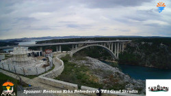 Skradin, řeka Krka, most A1