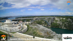 Skradin, řeka Krka, most A1