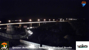 Městečko Skradin - Skradin, řeka Krka, most A1 - 31.3.2026 v 05:45 Městečko Skradin - Skradin, řeka Krka, most A1 - 31.3.2026 v 05:45
