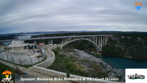 Městečko Skradin - Skradin, řeka Krka, most A1 - 31.3.2026 v 14:45
