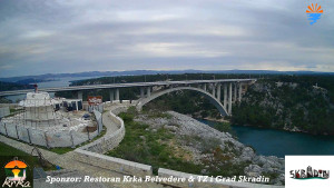 Městečko Skradin - Skradin, řeka Krka, most A1 - 31.3.2026 v 15:45