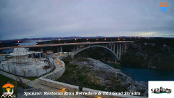 Skradin, řeka Krka, most A1