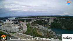 Skradin, řeka Krka, most A1