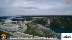 Skradin, řeka Krka, most A1