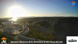 Skradin, řeka Krka, most A1