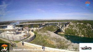 Městečko Skradin - Skradin, řeka Krka, most A1 - 6.4.2026 v 10:45