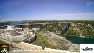 Městečko Skradin - Skradin, řeka Krka, most A1 - 6.4.2026 v 12:15