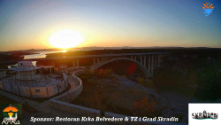 Skradin, řeka Krka, most A1