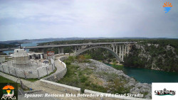 Skradin, řeka Krka, most A1