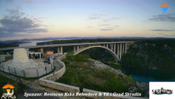 Skradin, řeka Krka, most A1