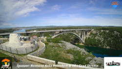 Skradin, řeka Krka, most A1