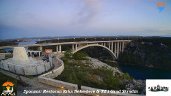 Skradin, řeka Krka, most A1