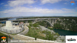 Skradin, řeka Krka, most A1
