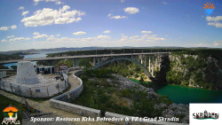 Skradin, řeka Krka, most A1