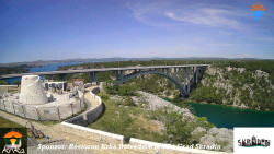 Skradin, řeka Krka, most A1