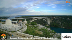 Skradin, řeka Krka, most A1