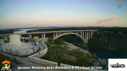 Skradin, řeka Krka, most A1