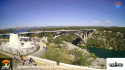 Skradin, řeka Krka, most A1