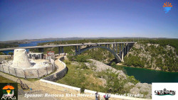 Skradin, řeka Krka, most A1