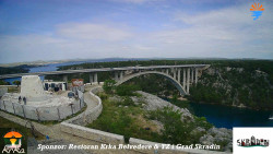 Skradin, řeka Krka, most A1