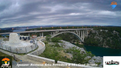Skradin, řeka Krka, most A1