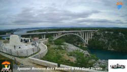 Skradin, řeka Krka, most A1