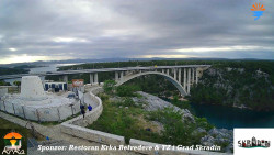 Skradin, řeka Krka, most A1