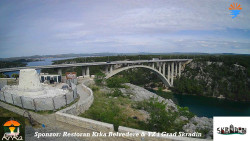 Skradin, řeka Krka, most A1
