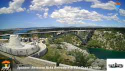 Skradin, řeka Krka, most A1