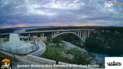 Skradin, řeka Krka, most A1