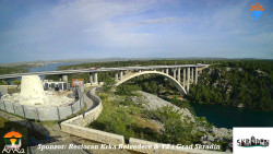Skradin, řeka Krka, most A1