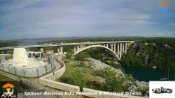 Skradin, řeka Krka, most A1