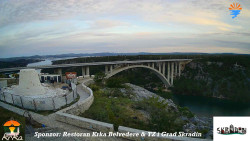 Skradin, řeka Krka, most A1