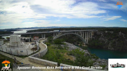 Skradin, řeka Krka, most A1
