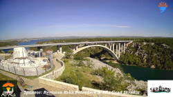 Skradin, řeka Krka, most A1