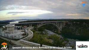 Městečko Skradin - Skradin, řeka Krka, most A1 - 31.5.2026 v 05:45 Městečko Skradin - Skradin, řeka Krka, most A1 - 31.5.2026 v 05:45