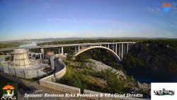 Skradin, řeka Krka, most A1