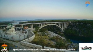 Die Stadt Skradin - Skradin, Fluss Krka, A1-Brücke - 31.7.2026 v 05:45 Die Stadt Skradin - Skradin, Fluss Krka, A1-Brücke - 31.7.2026 v 05:45
