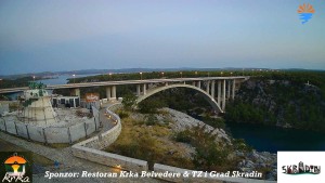 Miasto Skradin - Skradin, rzeka Krka, most na autostradzie A1 - 8.8.2026 v 05:45 Miasto Skradin - Skradin, rzeka Krka, most na autostradzie A1 - 8.8.2026 v 05:45